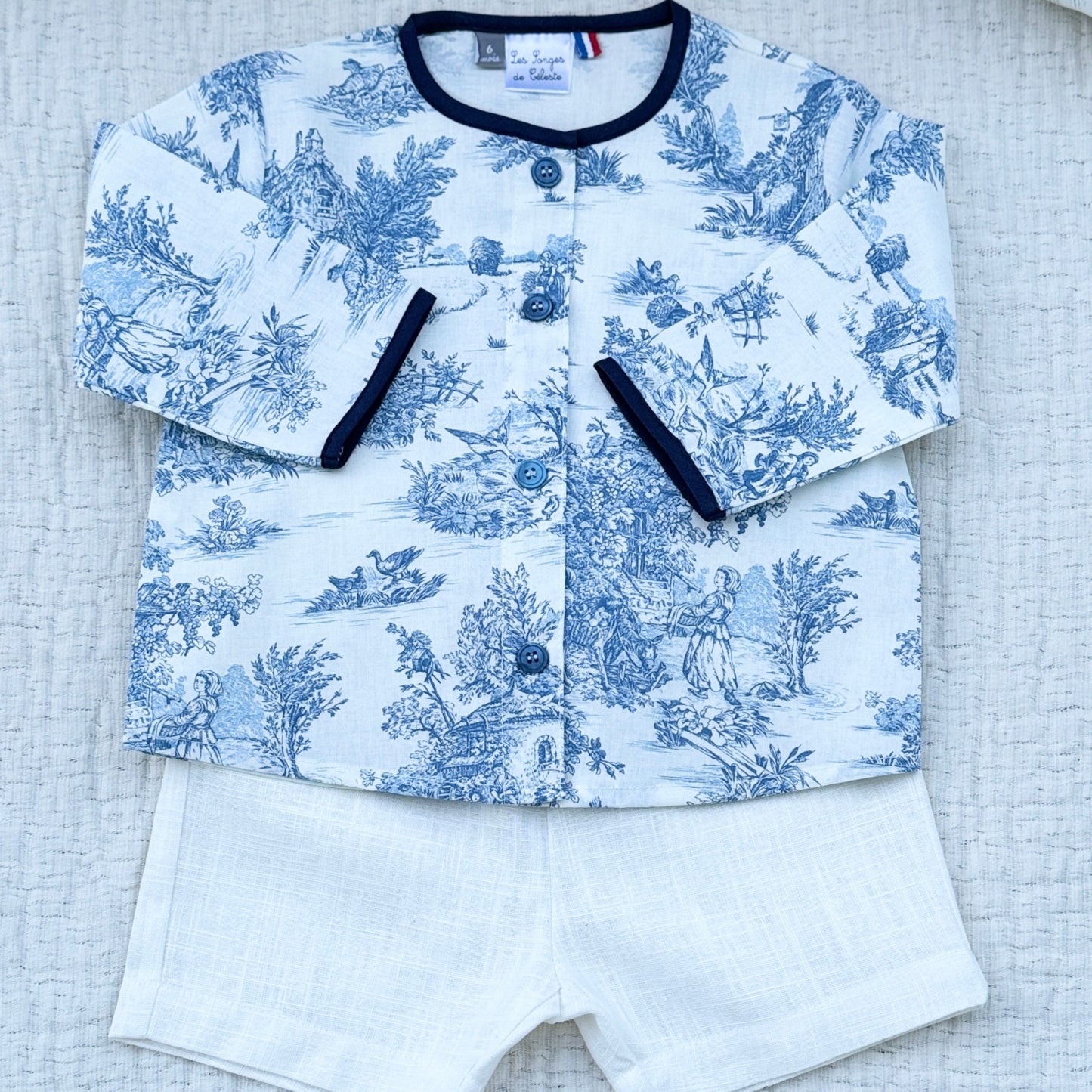 Short en lin - Ecru