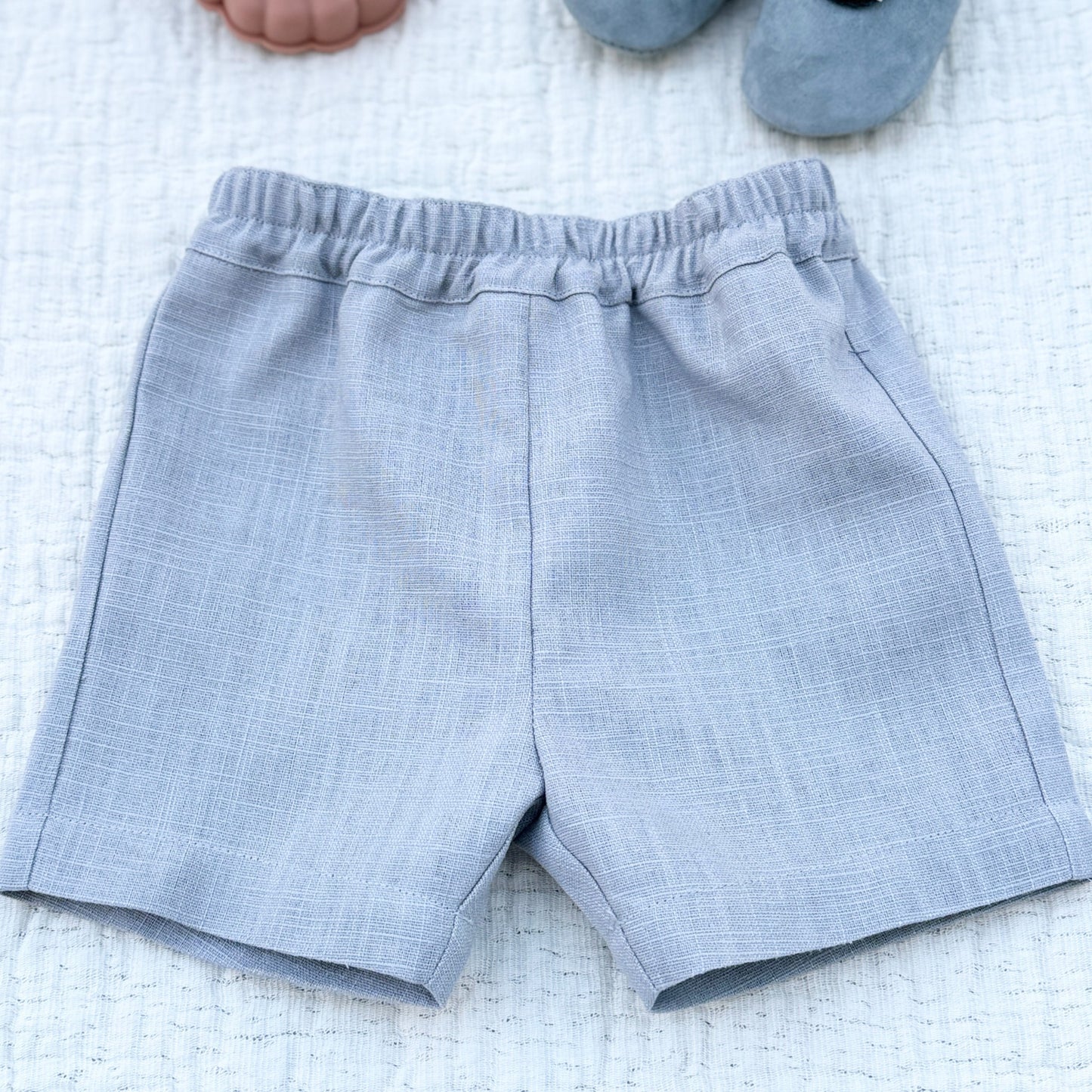 Short en lin - Gris