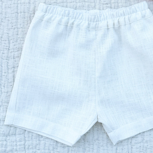 Short en lin - Ecru