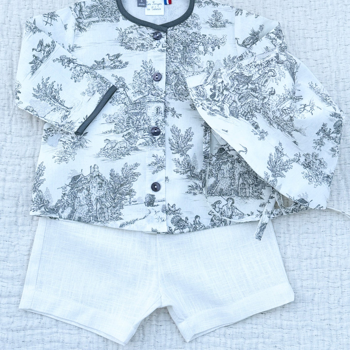 Short en lin - Ecru