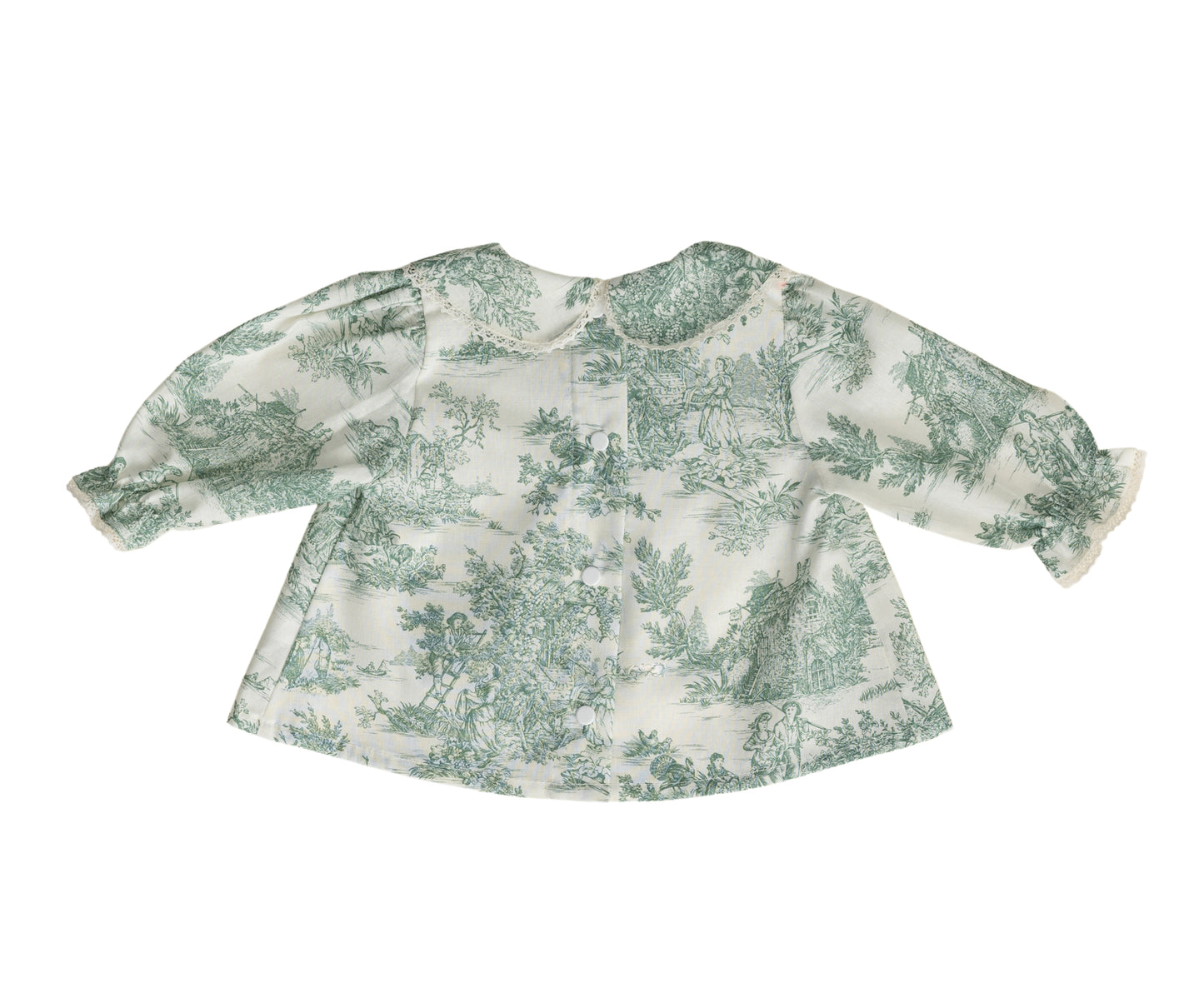Blouse Céleste - col Claudine - Prairie