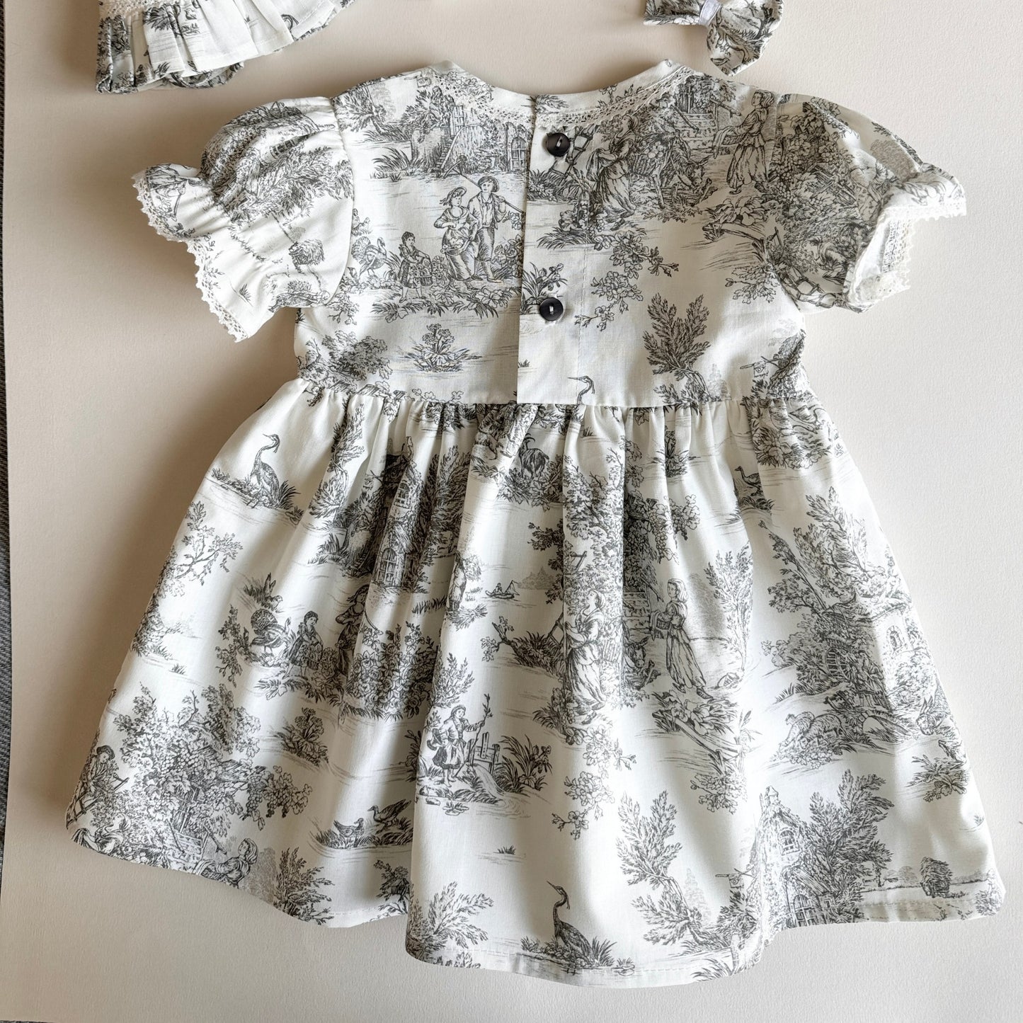 Robe Céleste Grise - manches courtes