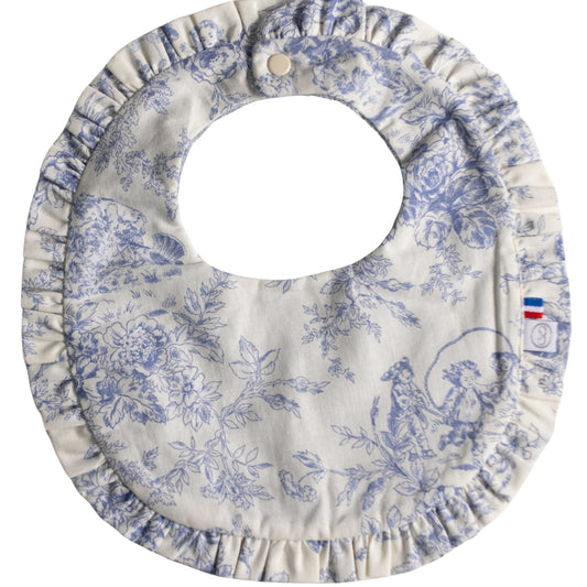 Bavoir Signature froufrou - Bleu