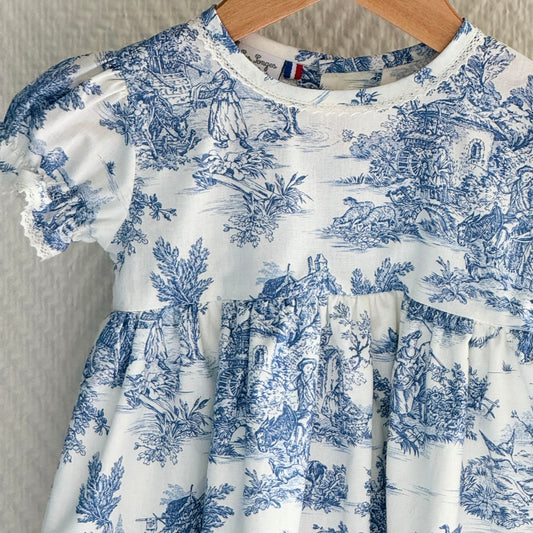 Robe Céleste bleue - manches courtes