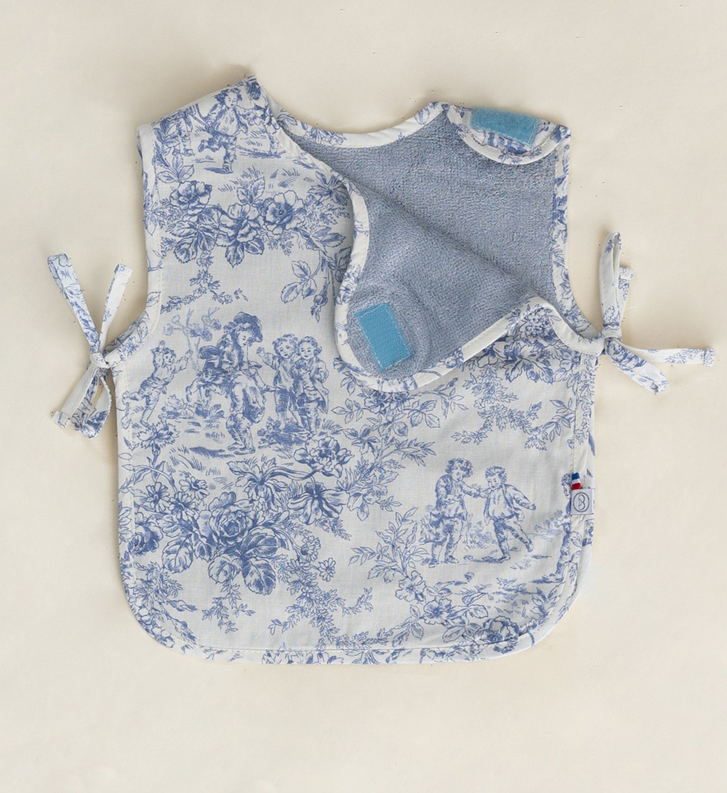 Grand Bavoir Romy - Toile de Jouy