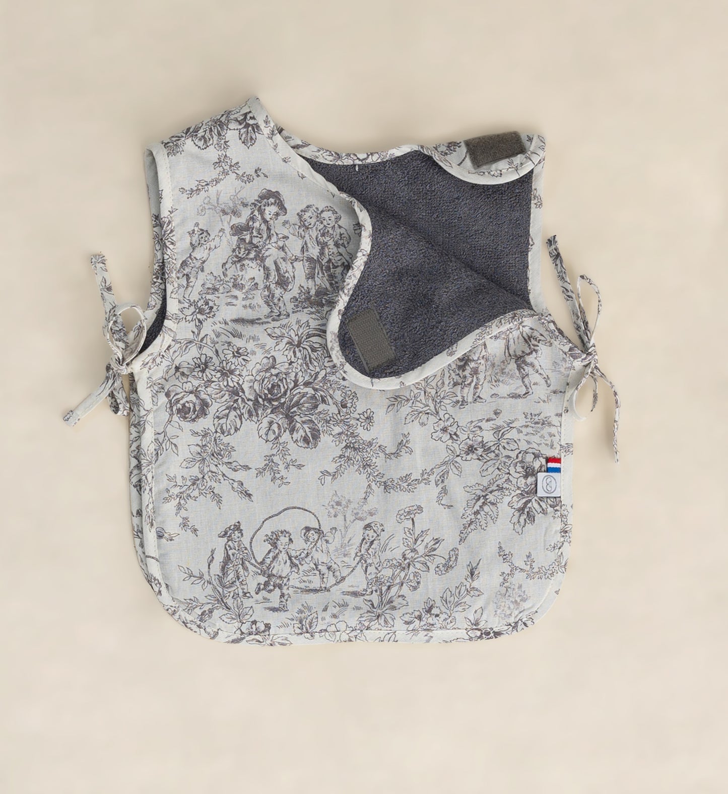 Grand Bavoir Romy - Toile de Jouy