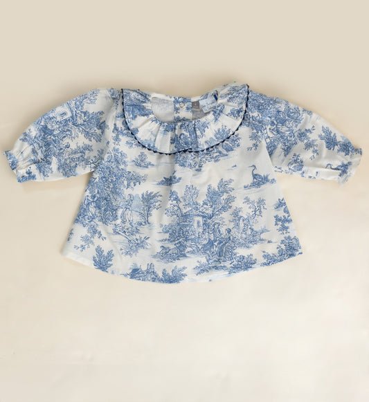 Blouse Charlotte - Bleue