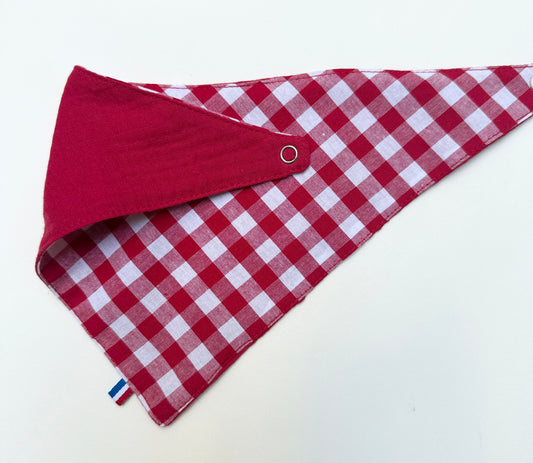 Bavoir triangle - Rouge