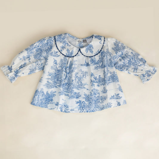 Blouse Chloé - Bleue